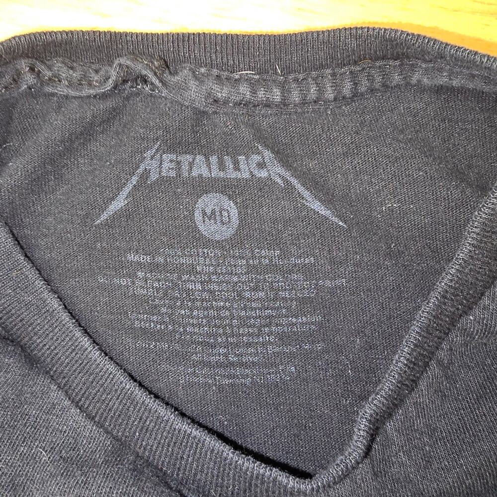 Metallica Ride the Lightning Black T-Shirt Mens Size Medium - Picture 6 of 6